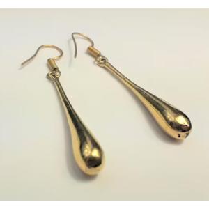 Boucles d'oreilles pendantes géométriques en laiton plaqué or 18 carats pour femmes, style bohème, bijoux de mode pour fêtes et mariages, faits à la main - Product Image 4