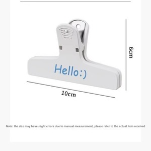 [Color aleatorio] Clip magnético de 3 uds para cocina, clip de plástico para sellar alimentos y aperitivos, suministros de oficina para documentos, facturas, papelería - Product Image 4