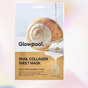 Masque facial en feuille GLOWPOOL, K-Beauty coréen, masque en feuille au collagène d'escargot, fabriqué en Corée, 10 masques pour le visage - Product Image 5