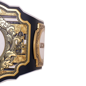 Ceinture de championnat des UConn Huskies avec détails dorés, ceintures de titre sportives universitaires - Product Image 3