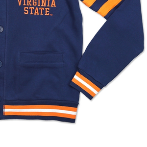Cárdigans con Logotipos Personalizados de la Brigada Estatal de Virginia 82, Cuello en V, Manga Larga, Botones al Frente, Suéteres para Hermandades y Fraternidades - Product Image 4