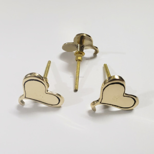 ลูกบิดโลหะทองเหลืองรูปหัวใจสไตล์วินเทจสำหรับตกแต่งบ้านสไตล์เรียบง่ายโบโฮและทันสมัย - Product Image 1