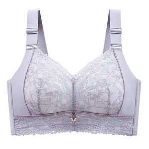 Soutien-gorge sexy sans armatures en dentelle pour femmes, grande taille, fin, sans couture, pour poitrine généreuse, non rembourré, minimisant - Product Image 5