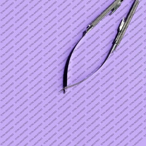 Porte-aiguille de suture Castroviejo en acier inoxydable de qualité supérieure, droit, instrument chirurgical de précision pour microchirurgie, manuel TETRA - Product Image 4