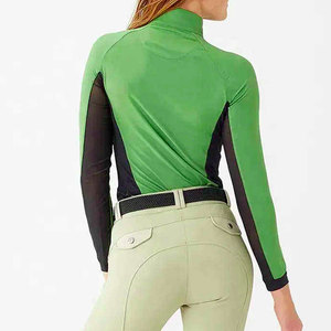 Camisa de Competición Ecuestre de Alta Calidad para Mujer, Color Sólido, Manga Larga, Prenda Superior para Jinete, Ropa de Montar Más Vendida - Product Image 3