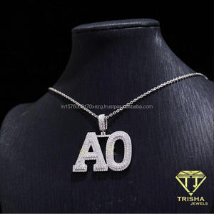Collar con Colgante de Letra del Alfabeto AO Premium, Diseño Detallado, Joyería Brillante de Moda, Accesorio para Venta al Por Mayor - Product Image 6