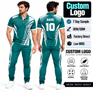 Customized <b>Cricket</b> Jersey Sublimation T-<b>Shirts</b> Uniform with 100% Polyester Material Custom Logo & OEM Service - Product Image 1