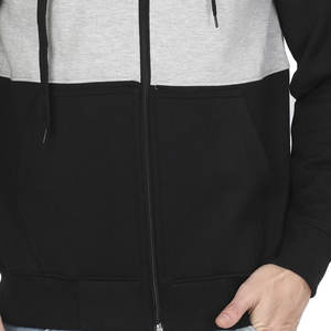 Sudadera con capucha y cremallera para hombre, premium, bordada, con bloques de color |   Chaqueta Oversize de Forro Polar Estilo Urbano |   Entrenamiento Deportivo Urbano - Product Image 6