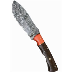 Customizable Damascus Steel Hunting Knives <b>Hand</b> Forged Outdoor Camping Hunting Utility Fixed Blade Cutting <b>Tools</b> With Pattern - Product Image 2