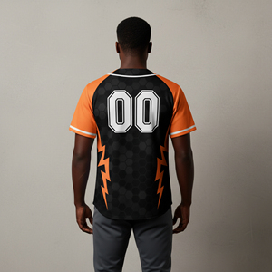 Camiseta de Béisbol Corta de Malla Transpirable Sublimada con Diseño Personalizado, Tallas Grandes, para Hombre, Opciones Personalizables, Gran Venta - Product Image 6