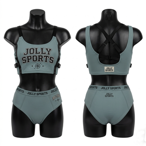 Maillot de bain femme en nylon et élasthanne GSM, ensemble violet avec logo thermocollé en strass, haut court zippé à l'avant et bas taille haute - Product Image 4