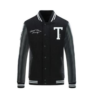 Veste unisexe en laine brodée, manteau de Couple, uniforme de Baseball pour hommes, avec couture contrastée, 7 couleurs - Product Image 1