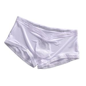 Vente chaude Conception Personnalisée Confortable Nylon Soie Glacée Respirant Cool Hommes Sous-Vêtements Boxer Briefs - Product Image 4