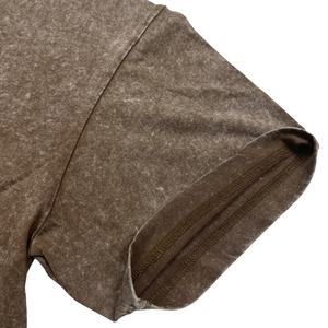 Camiseta de hombre con lavado ácido, 100% algodón tejido, manga corta, corte oversize, hombros caídos, estilo urbano, corte recto, antiarrugas - Product Image 2