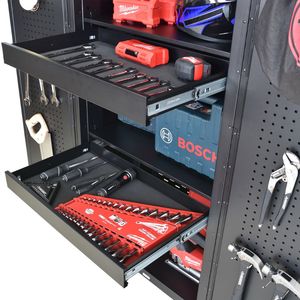 Tiroir de l'armoire à outils Armoire de rangement d'outils 76cm Support OEM Panneau perforé Équipements de garage Boîte à outils Rouleau Atelier - Product Image 5