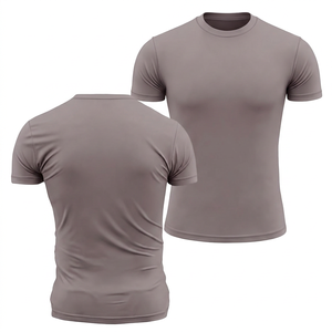 <b>Men's</b> <b>Slim</b> <b>Fit</b> <b>Black</b> Short Sleeve O-Neck T-<b>Shirt</b> Jersey Knitted Casual Solid Color Blank Design - Product Image 2