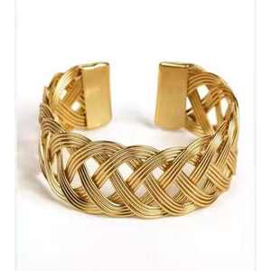 Bracelet artisanal élégant de qualité supérieure en cuivre et laiton, fait main, pour homme et femme, idéal comme cadeau - Product Image 4