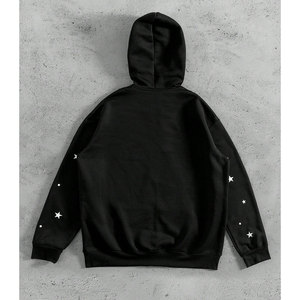 Sweat à capuche unisexe personnalisé Streetrush, coupe ample, en polaire, avec logo imprimé, de haute qualité, respirant, écologique, séchage rapide, motif araignée - Product Image 2