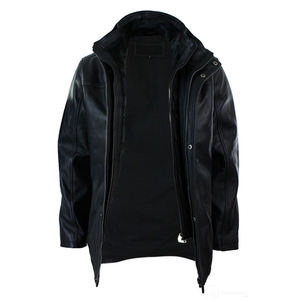 Wholesale Fashion <b>Men</b> Solid Cowboy Style <b>Leather</b> <b>Jacket</b> Plus Size <b>Mens</b> Western Style Outerwear - Product Image 2