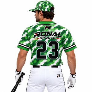Street Style Custom Floral-Skull Baseball Jersey Manufacturer Personalized Team Uniform OEM ODM Private Label Men's <b>Shirts</b> - Product Image 4