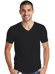 Wholesale Custom Regular Fit <b>Black</b> <b>Plain</b> Cotton <b>T</b>-<b>Shirt</b> Breathable Quick Dry Features Casual Style for Men Bangladesh - Product Image 5