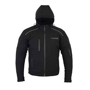 Veste de moto protectrice à manches longues FLASH GEAR en polyester/coton, avec capuche, de haute qualité, respirante, pour la course automobile - Product Image 1