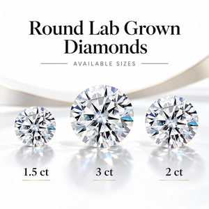 Diamants de laboratoire taille ronde 1 carat 2 carats 3 carats couleur F pureté VS1 CVD HPHT certifiés IGI pour la fabrication de bijoux, vente en gros - Product Image 2