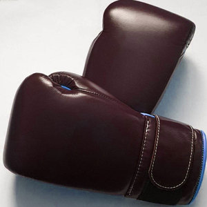Guantes de Boxeo de Cuero Daizen Marrón Oscuro con Cierre de Correa Ajustable en la Muñeca, Equipo de Entrenamiento para Adultos, Empaque Personalizable, Unisex - Product Image 6