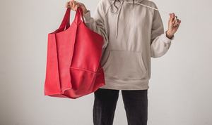 กระเป๋าช้อปปิ้งขนาดใหญ่ กระเป๋าหนังใบใหญ่ ไหล่ใหญ่ ช้อปปิ้งขนาดใหญ่ กระเป๋าทุกวัน LHB-0090B - Product Image 4