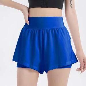 Shorts Deportivos Ligeros para Mujer 2026, Cintura Alta Elástica, Spandex/Poliéster, Secado Rápido, Tallas Grandes, Bolsillos Laterales Holgados - Product Image 5