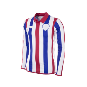 Polo à manches longues rayé pour homme, vert et blanc, coupe classique, style décontracté, tissu tissé, logo sur le devant - Product Image 4