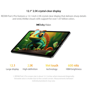 Tablet <span class=keywords><strong>Redmi</strong></span> <span class=keywords><strong>Pad</strong></span> 2 Pro en Stock, Versión Global, Pantalla de 12.1 Pulgadas y 2.5K, Octa Core, Carga Rápida de 33W, Snapdragon 7s Gen 4, 12000mAh, Wifi 6 - Product Image 4