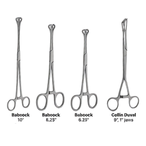 Juego de 14 Pinzas para Tejido, Instrumentos Quirúrgicos Intestinales, Acero Inoxidable de Grado Alemán, Pinzas Babcock Allis - Product Image 3