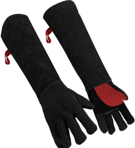 Gants de soudage en cuir de vachette pleine fleur de qualité supérieure, ignifuges, protection contre les étincelles et les brûlures, gants industriels en cuir - Product Image 1