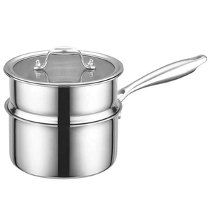 Stylish Stainless Sauce <b>Pan</b> With Durable Finish For Long Lasting Kitchen Cooking Performance - Product Image 1