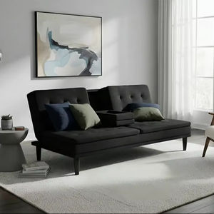 Juego de sofá de 5 plazas, ahorrador de espacio, de alta calidad, moderno, en forma de L, con cojines, para sala de estar, compacto, de tela. - Product Image 1