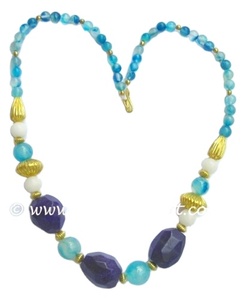 Meilleures ventes Collier à pointe de crayon en cristal de quartz avec accents dorés Bijoux de mode en perles et pierres précieuses - Product Image 4