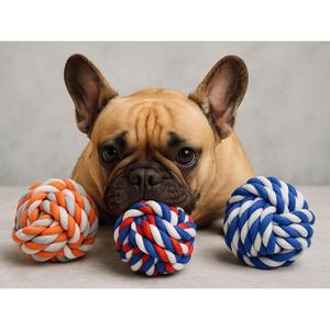 Juguete para Mascotas de Cuerda Trenzada Multicolor Yommy, 7.5 cm, Juguete Dental para Perros, 3 Modelos Interactivos y de Movimiento - Product Image 2