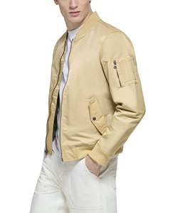 Nouvelle veste bomber en satin de soie pour homme, couleur personnalisée, logo, vente en gros, haute qualité, style universitaire. - Product Image 6