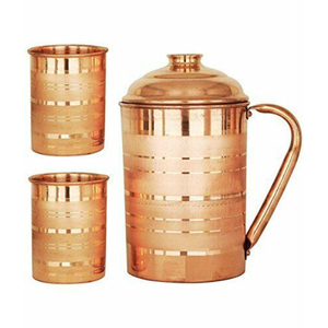 Vintage Hammered Copper Pitcher Durable Metal <b>Jug</b> for <b>Drinks</b> Party Use Pure Copper <b>Jug</b> Pitcher On Sale - Product Image 6