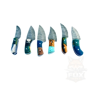 Couteau de poche à lame fixe de 4 pouces, tendance, économique, OEM, fait main, en acier Damas, mini, à pointe clip, à lame droite, pour la chasse et les activités de plein air - Product Image 5