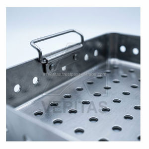 Bandeja de Utilidad A-1 VERITAS Profesional de Acero Inoxidable con Orificios Perforados y Superficie Galvanizada para Esterilización Médica y Quirúrgica - Product Image 6