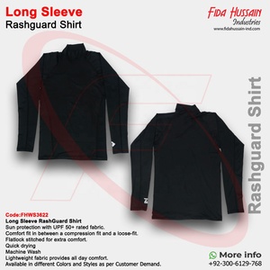 Top qualité à manches longues Rash Guard chemise en gros à manches longues Rash Guard chemise respirant à manches longues Rash Guard chemise pour hommes - Product Image 6