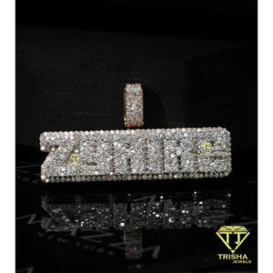 Premium ZSHINE <b>Name</b> <b>Necklace</b> Made with 925 Sterling Silver and Brilliant VVS Moissanite Diamonds - Product Image 6
