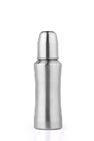 Biberon à col large anti-colique pour nouveau-né, tétine en silicone sans BPA, gobelet d'apprentissage pour enfants, anti-fuite, léger, en acier inoxydable