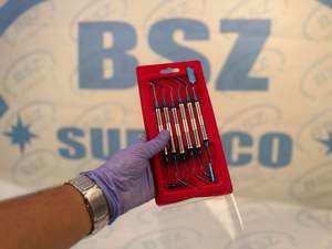 Mejor Manual Premium azul titanio recubierto antiadherente Dental compuesto relleno instrumento Set BSZ SURGICO Dental quirúrgico - Product Image 6