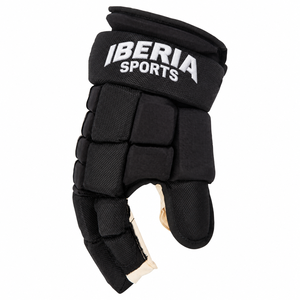ถุงมือฮอกกี้น้ำแข็ง IBERIA รุ่นพรีเมียมสีดำ พร้อมอุปกรณ์ป้องกันนิ้วมือ |   ถุงมือผู้เล่นฮอกกี้ |   โลโก้แบบกำหนดเอง OEM ขายส่ง - Product Image 4