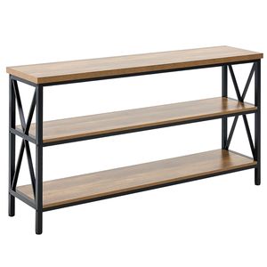 Consolle stretta da ingresso da 55,1 pollici, tavolo sottile a 3 livelli per corridoio, ideale per hotel - Product Image 1