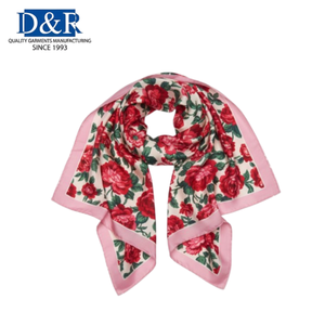 Pañuelo de Algodón y Seda Estilo Denim, Superventas, OEM de Malasia, Chal con Bloques de Color, Accesorio de Moda, Suministro al por Mayor - Product Image 1