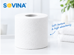 Papel Higiénico para Baño, Pulpa Virgen, 2 Capas, 129g (50m * 107mm), 454 Hojas/Rollo x 48 Rollos/Caja - Product Image 2